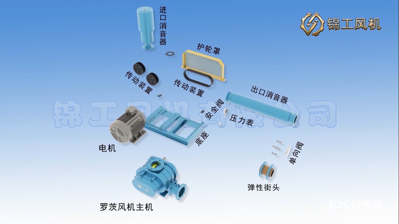 羅茨風(fēng)機內(nèi)部結(jié)構(gòu)組成